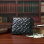 Men’s Slim Leather Wallet – Stylish Minimalist Bifold Wallet for Cards & Cash | Durable & Lightweight Men Wallet