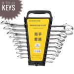 12 Pcs Wrench Set 8-22mm – Chrome Vanadium Steel Spanner Set Heavy Duty Tool Kit for Car Repair & Home Use