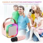 Portable LED Bluetooth Speaker – 5W Wireless Sound Speaker with RGB Lights, 2000mAh Battery & Bluetooth 5.3 (Compact & Travel Friendly)