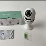 360° Panoramic Security Camera Bulb – WiFi Smart Home Camera HD Indoor Surveillance with Easy Installation (White)